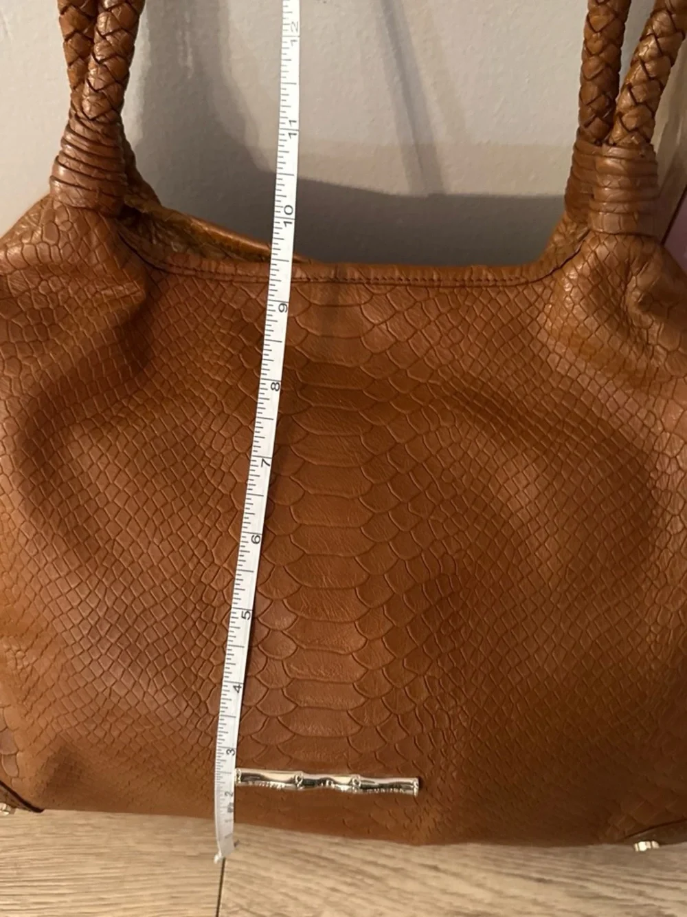Elaine Turner Brown Leather Shoulder Bag